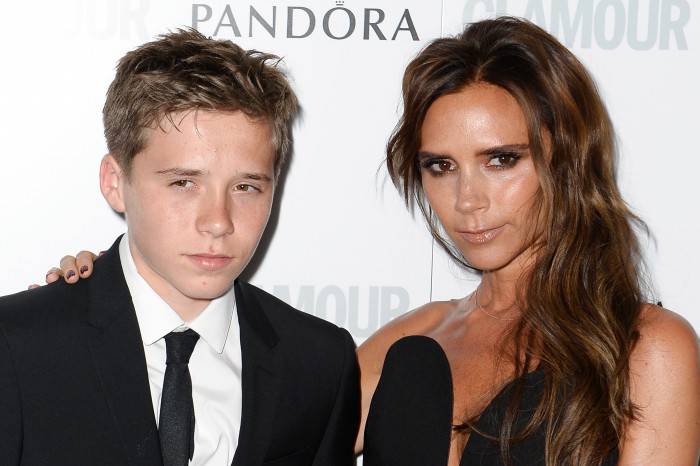 LONDON, ENGLAND - JUNE 04:  Brooklyn Beckham and Victoria Beckham attend Glamour Women of the Year Awards 2013 at Berkeley Square Gardens on June 4, 2013 in London, England.  (Photo by Gareth Cattermole/Getty Images)
