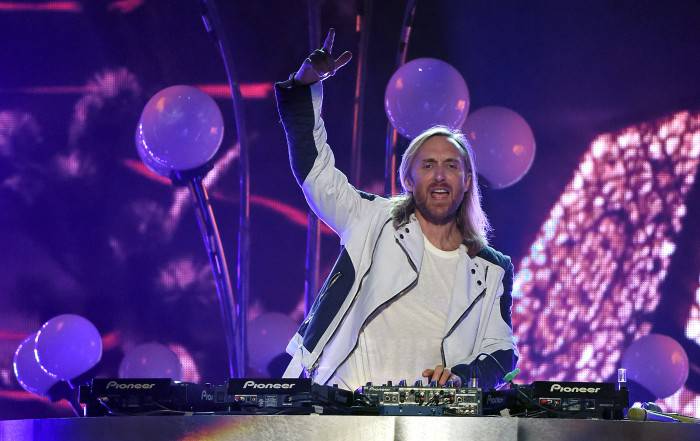 LAS VEGAS, NV - MAY 17:  DJ/producer David Guetta performs during the 2015 Billboard Music Awards at MGM Grand Garden Arena on May 17, 2015 in Las Vegas, Nevada.  (Photo by Ethan Miller/Getty Images)