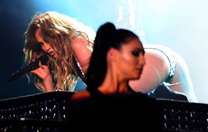 US singer Jennifer Lopez perfoms on stage during the 14th edition of the music festival Mawazine in Rabat on May 29, 2015. AFP PHOTO/ FADEL SENNA        (Photo credit should read FADEL SENNA/AFP/Getty Images)