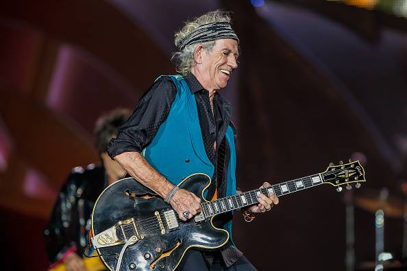 INDIANAPOLIS, IN - JUL 04: Keith Richards of the Rolling Stones performs at the Indianapolis Motor Speedway on July 4, 2015 in Indianapolis, Indiana. (Photo by Michael Hickey/Getty Images) *** Local Caption *** Keith Richards