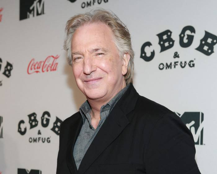 NEW YORK, NY - OCTOBER 08:  Actor Alan Rickman attends CBGB US Premiere Opening Night CBGB Music and Film Festival 2013 at Landmark Sunshine Cinema on October 8, 2013 in New York City.  (Photo by Robin Marchant/Getty Images for Unclaimed Freight Productions)