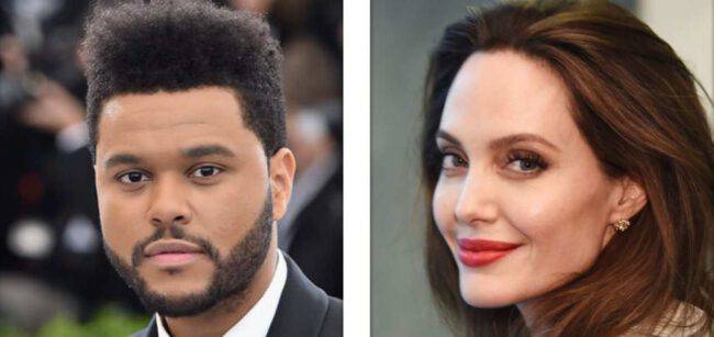 the weeknd angelina jolie