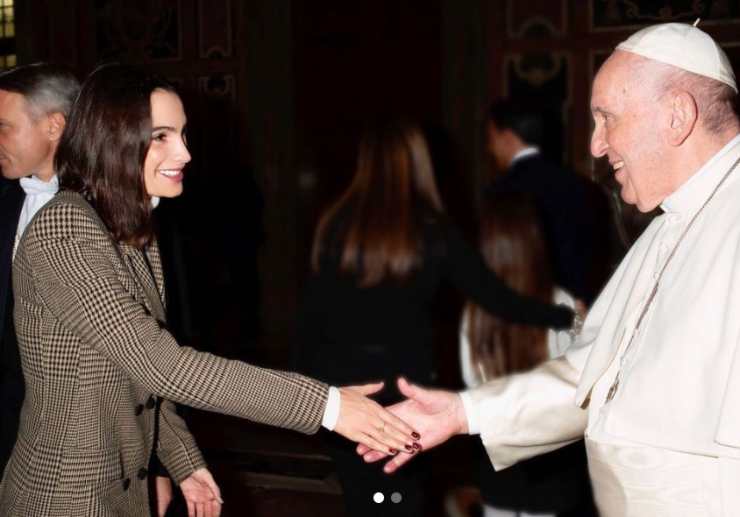 Valentina Tioli e Papa Francesco