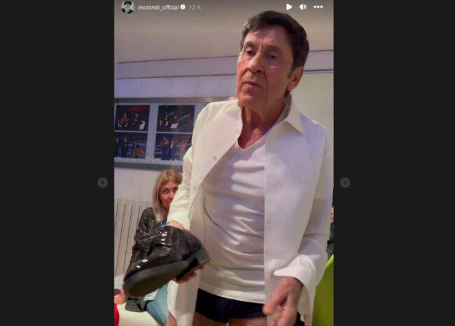 Gianni Morandi in mutande